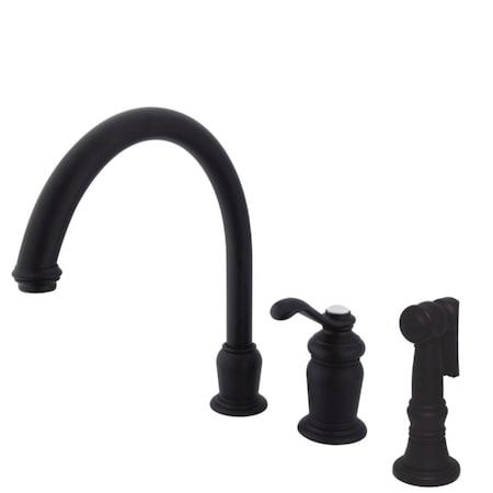 KS7825TLBS Single-Handle Widespread Kitchen Faucet, Oil Rubbed Bronze